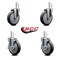 Service Caster 9T36L5 FG9T36L50000 Rubbermaid Mobile Shelf Truck 5'' Replacement Caster Kit, 4PK RUB-SCC-GR20S514-TPRB-716138-2-TLB-2 - alternate 4